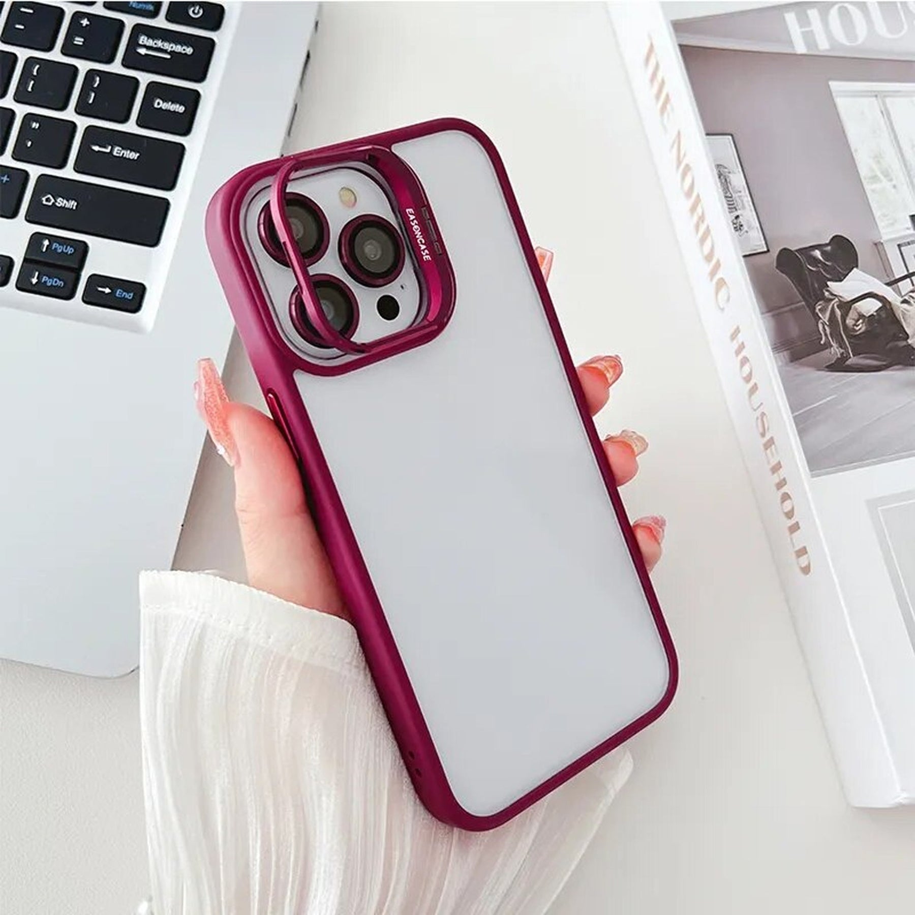 Case / Capinha Iphone Easy + Proteção de Lentes (11 ao 14 Pro max)