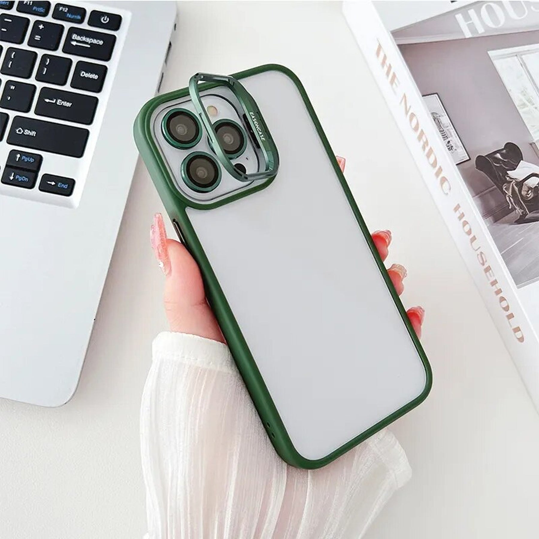 Case / Capinha Iphone Easy + Proteção de Lentes (13 ao 15 promax)
