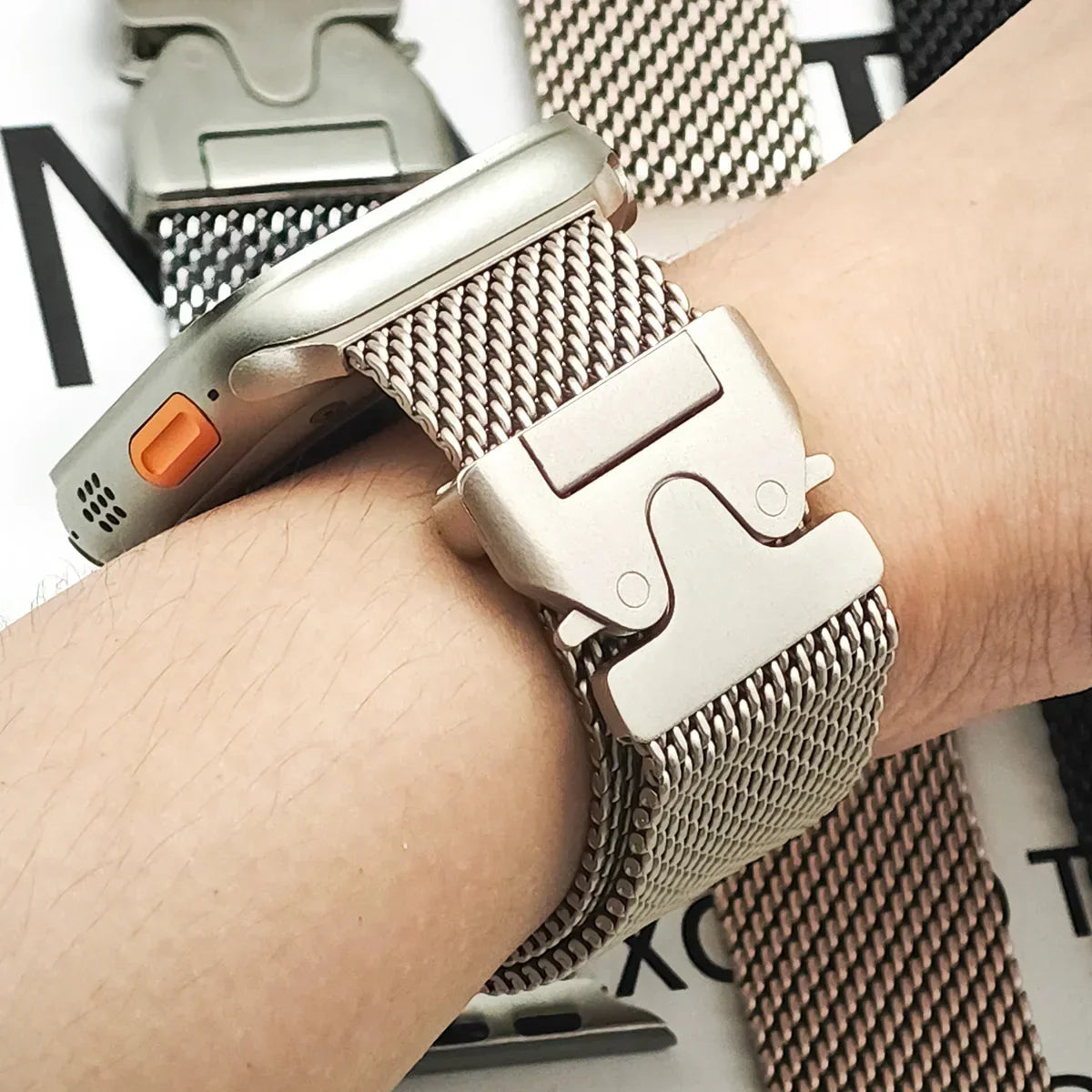 Pulseira Apple Watch - Milanese Titanium