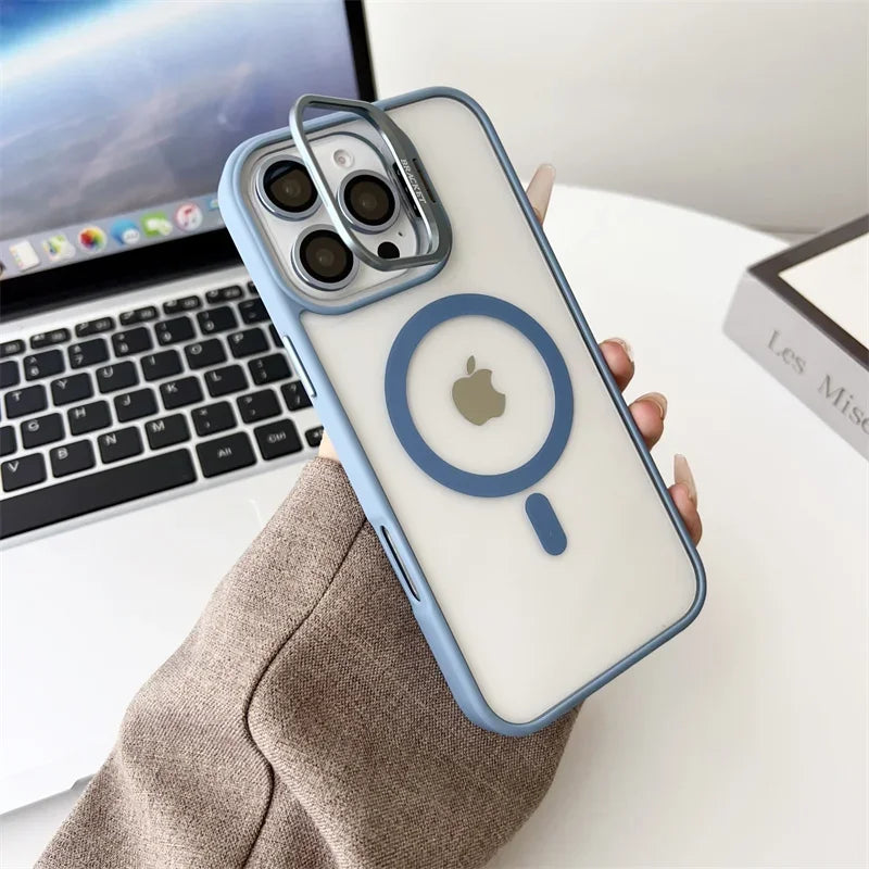 Case / Capinha Iphone Easy MagSafe + Proteção Lentes (14 ao 16 Pro Max)