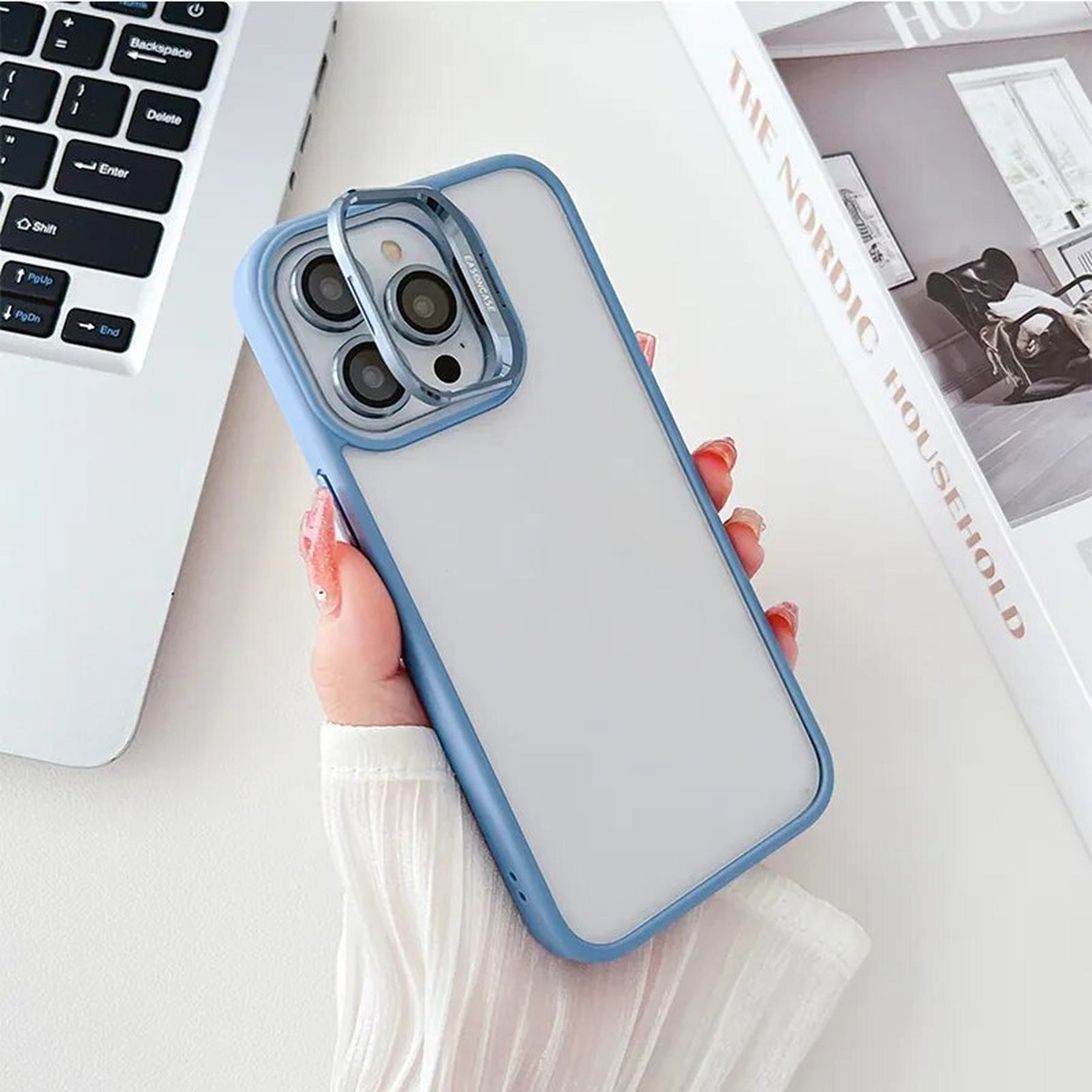 Case / Capinha Iphone Easy + Proteção de Lentes (13 ao 15 promax)
