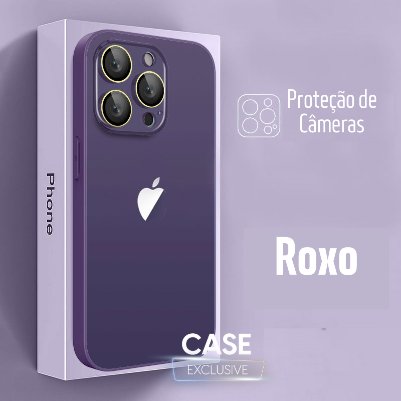 Case / Capinha Iphone i Glass (Series 13 ao 15 ProMax)