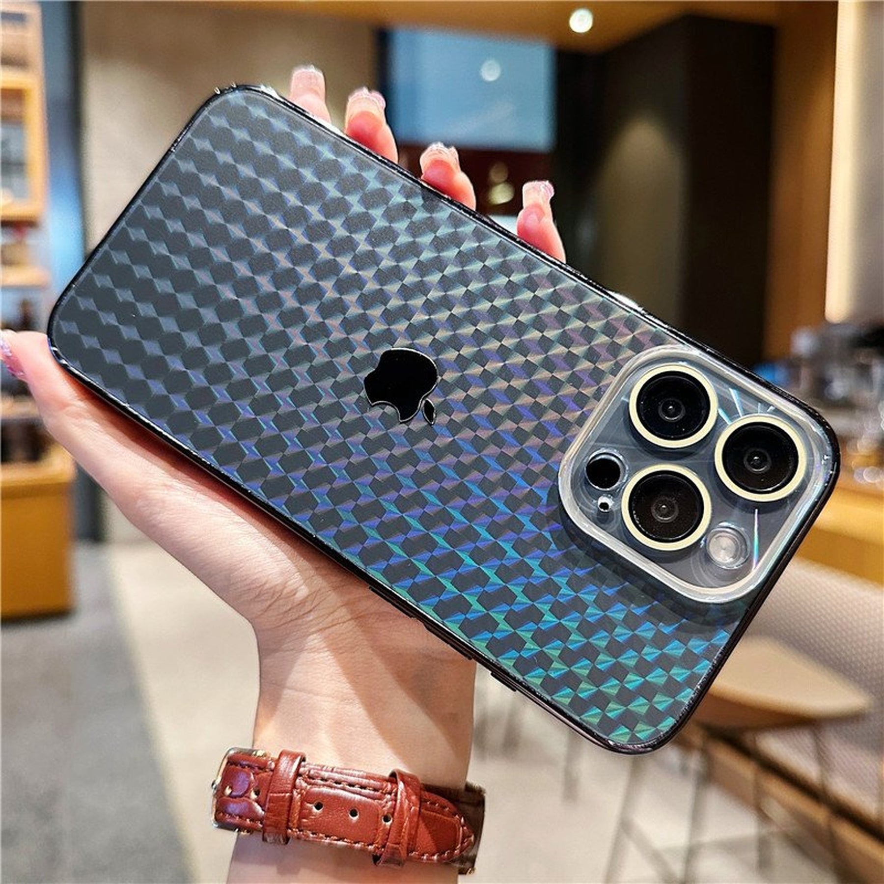 Case / Capinha Iphone Carbon I Glass