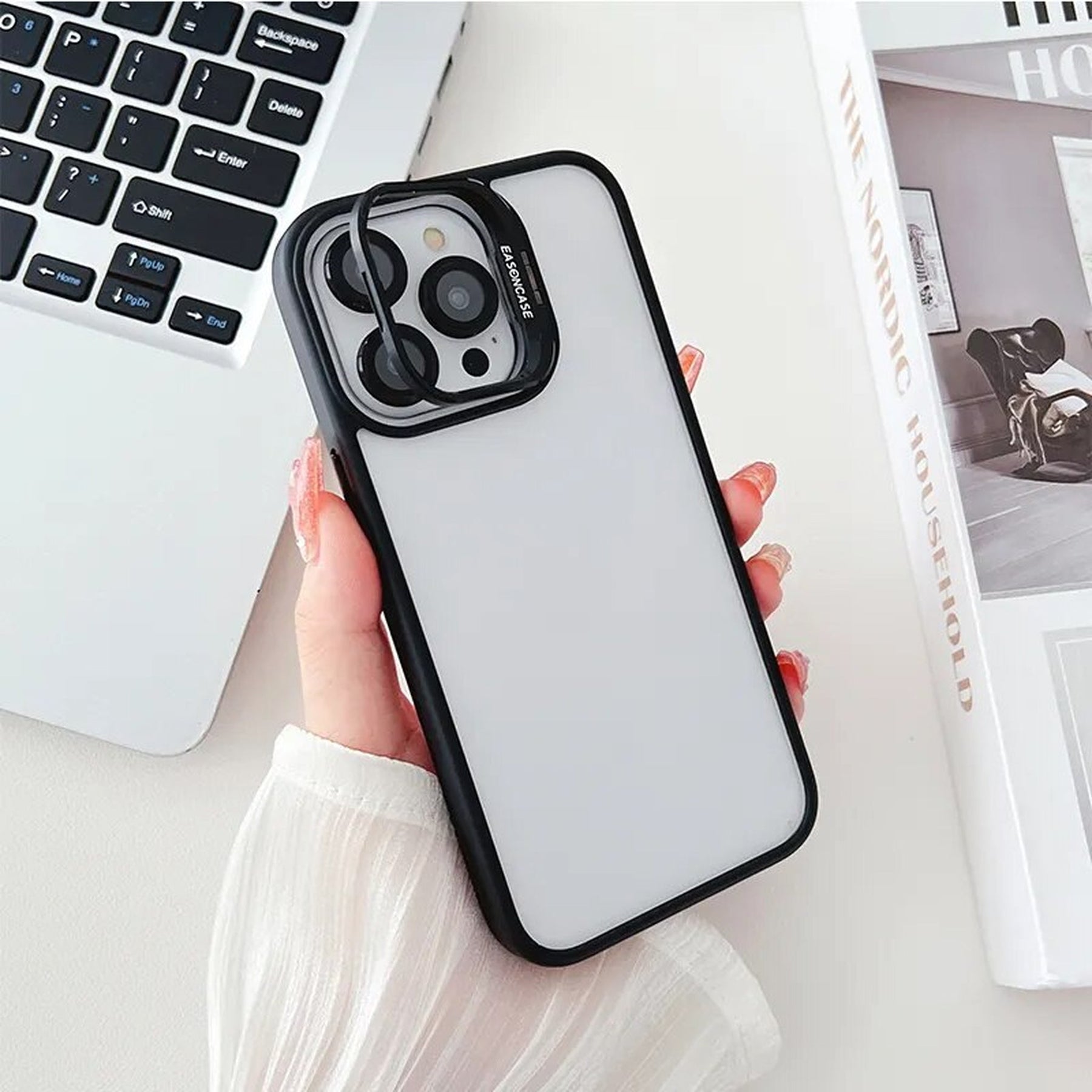 Case / Capinha Iphone Easy + Proteção de Lentes (13 ao 15 promax)