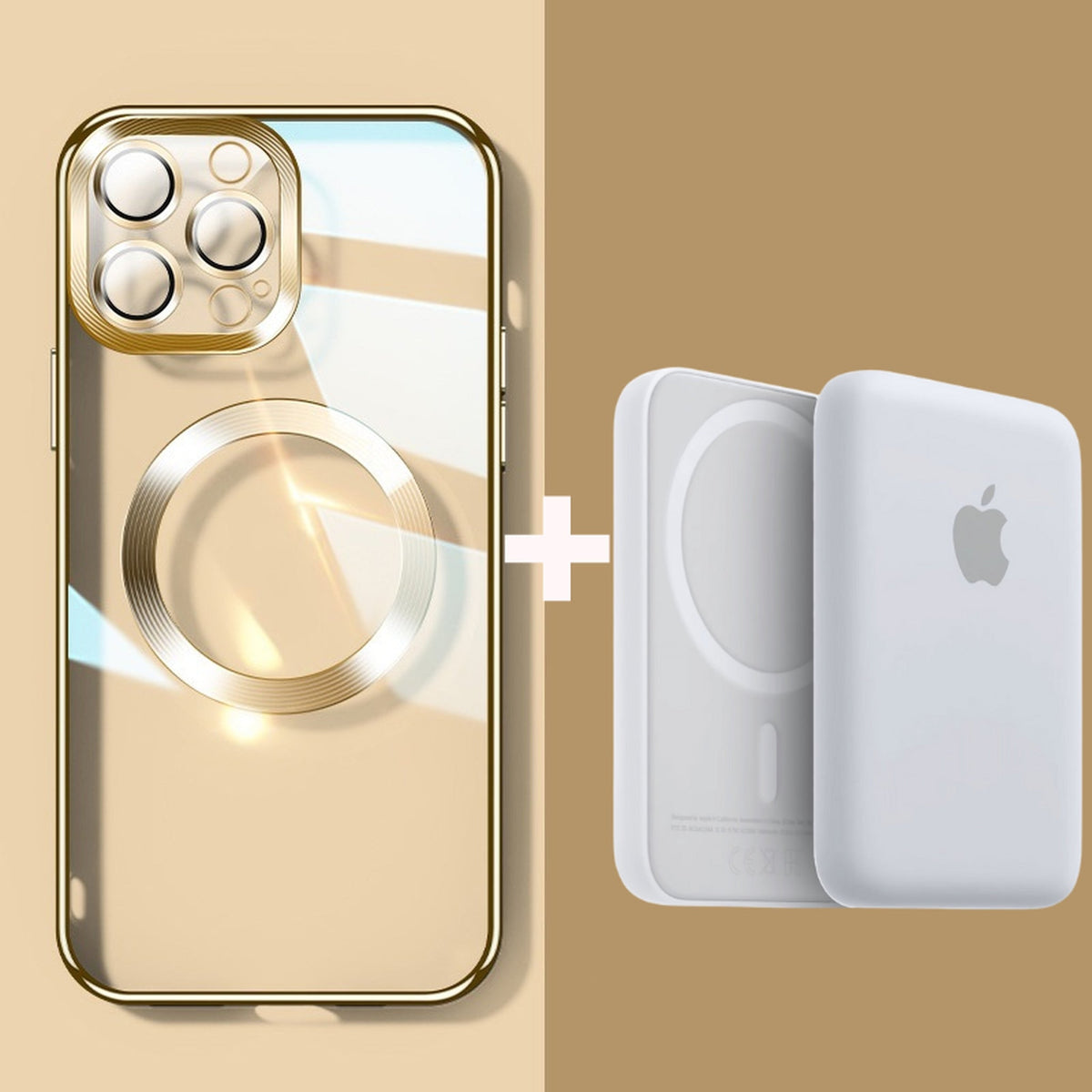 Carregador Power Bank + Case MagSafe (Iphone 13 ao 15 Pro Max)