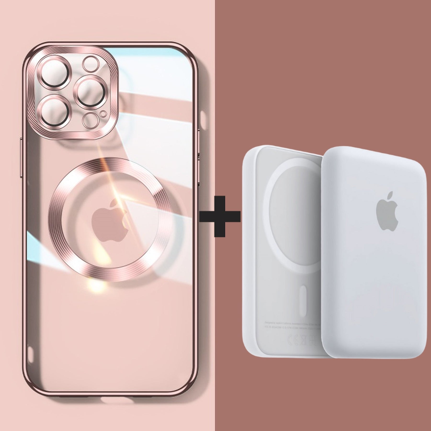 Carregador Power Bank + Case MagSafe (Iphone 13 ao 15 Pro Max)