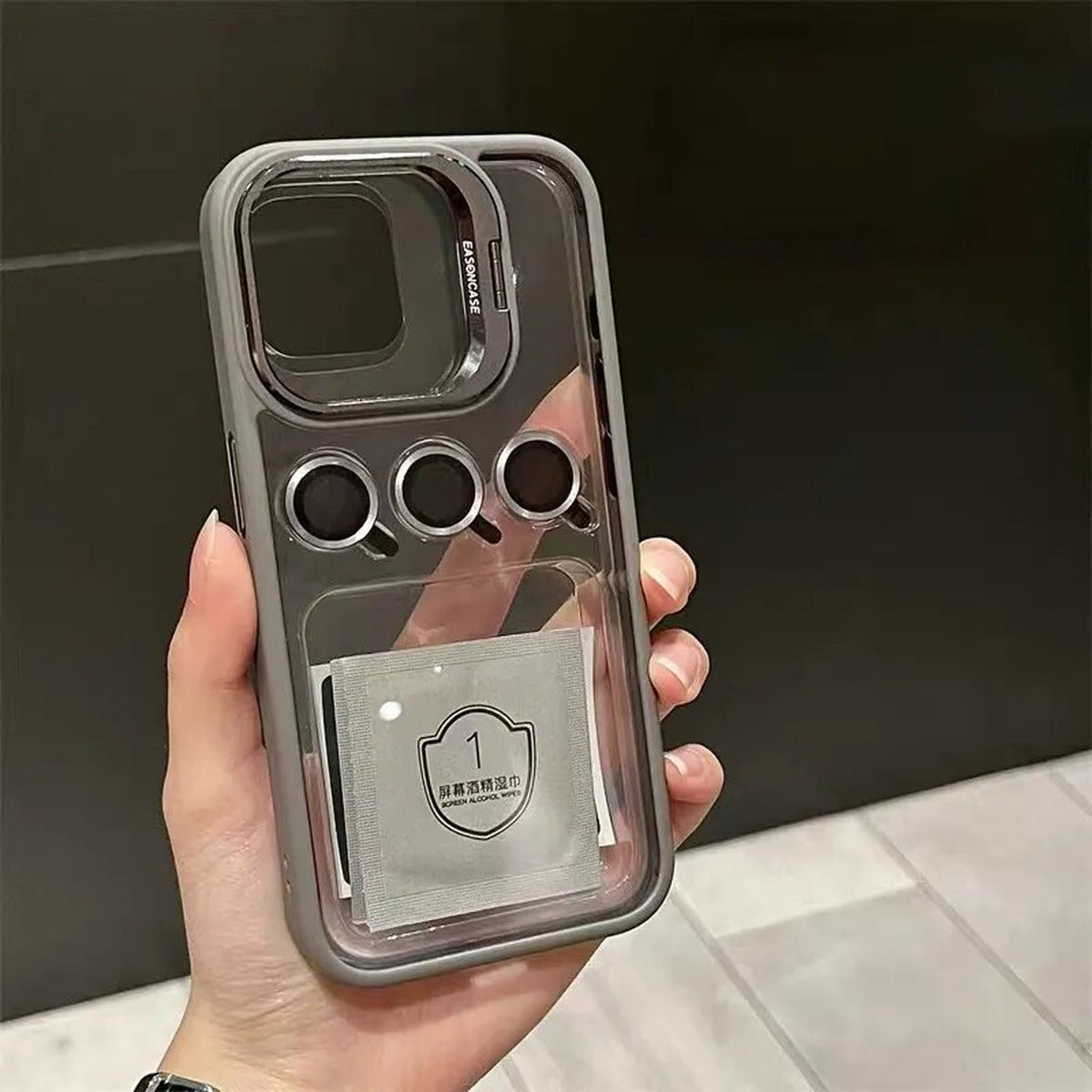 Case / Capinha Iphone Easy + Proteção de Lentes (13 ao 15 promax)